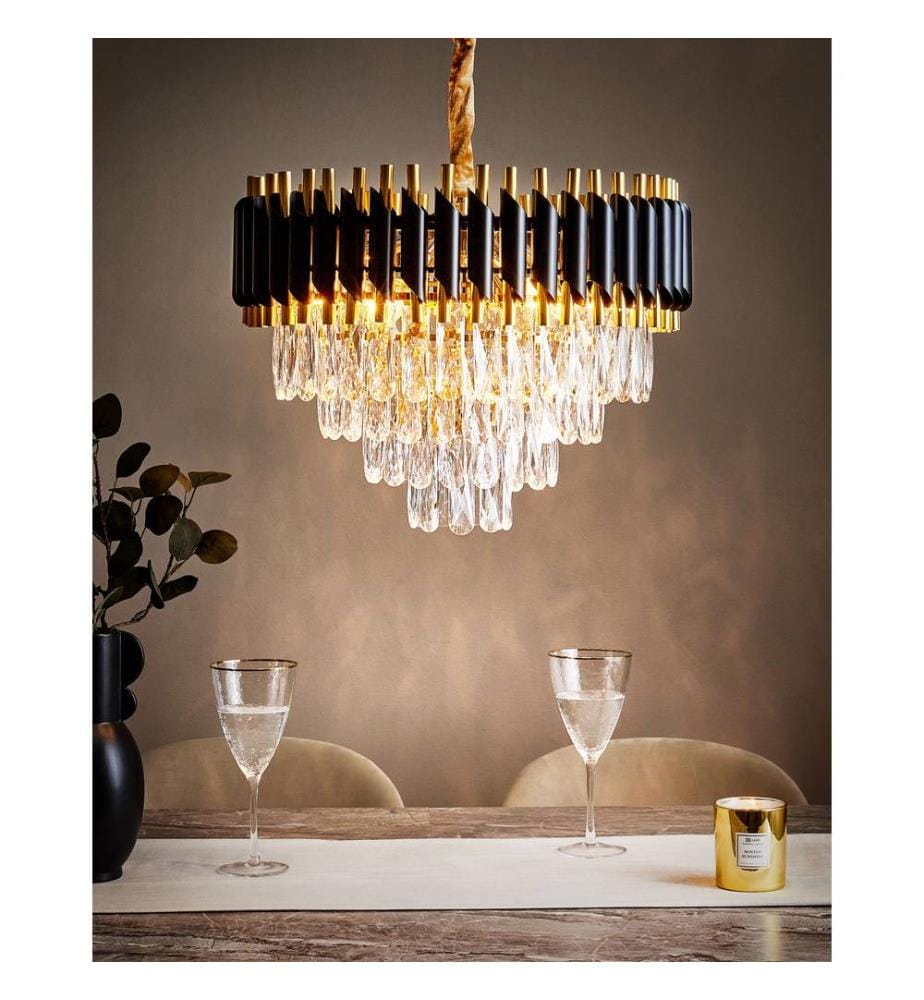 Lustre ABELLAS Métal Doré