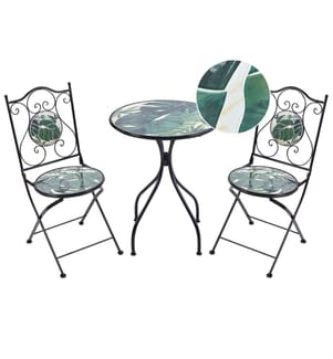 Set bistrot Pieghevole COZZANA Metallo Nero