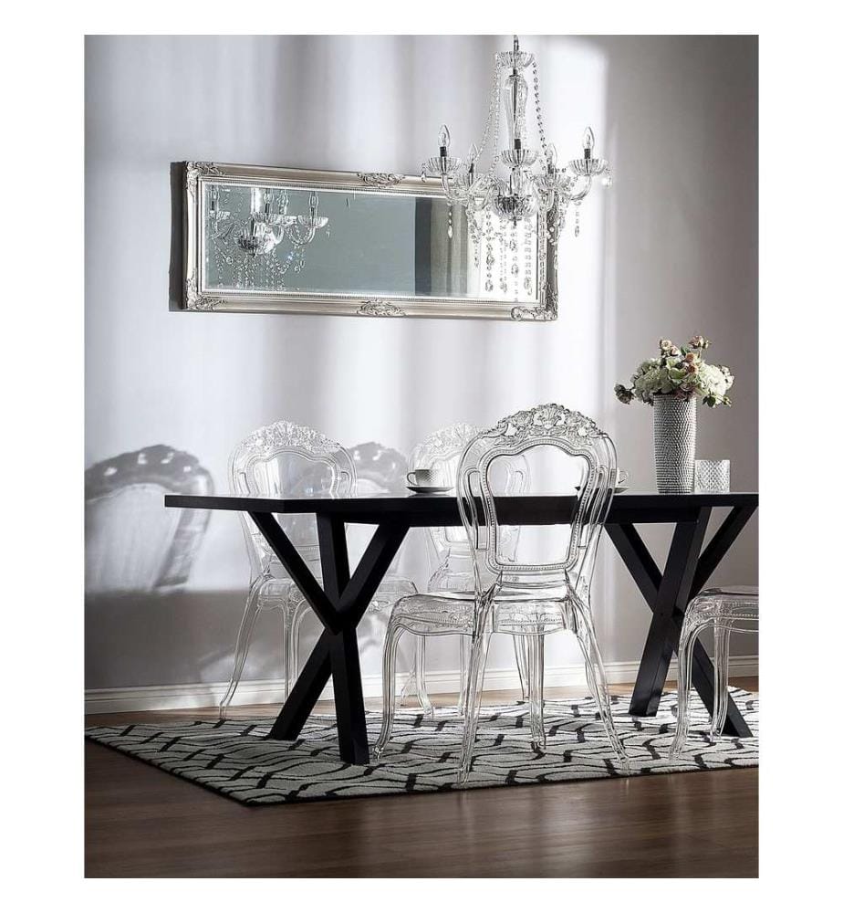 Esszimmerstuhl 2er Set VERMONT Transparent