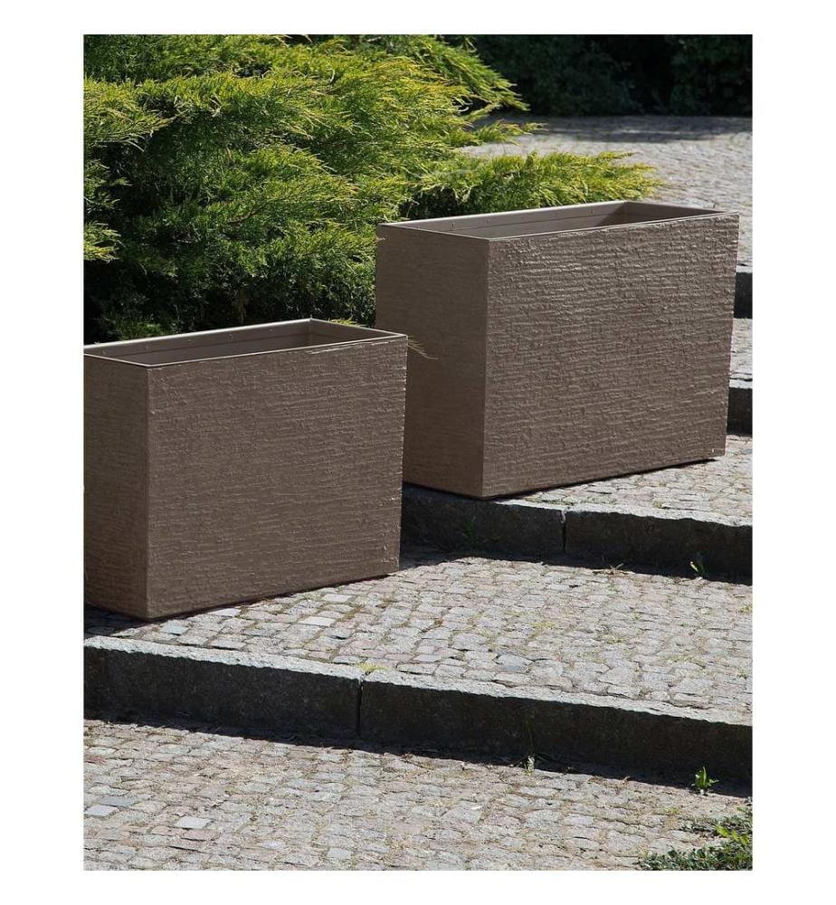 Blumenkübel EDESSA 80 cm Dunkelbraun