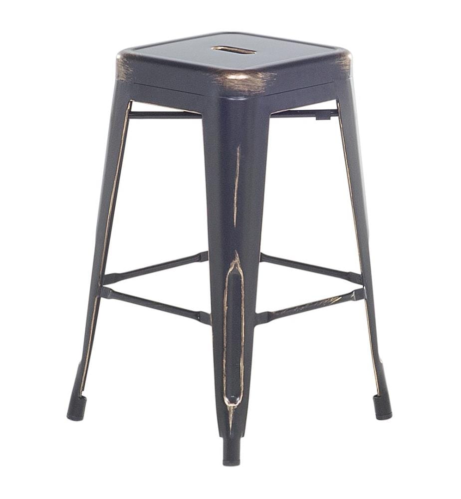 Set mit 2 Barhockern CABRILLO Metall Schwarz