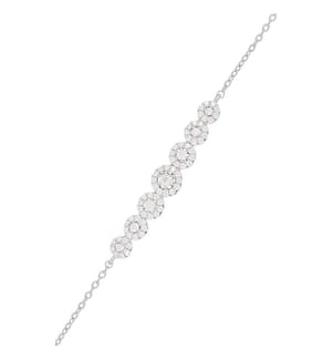 Bracelet en Or Diadème - Blanc