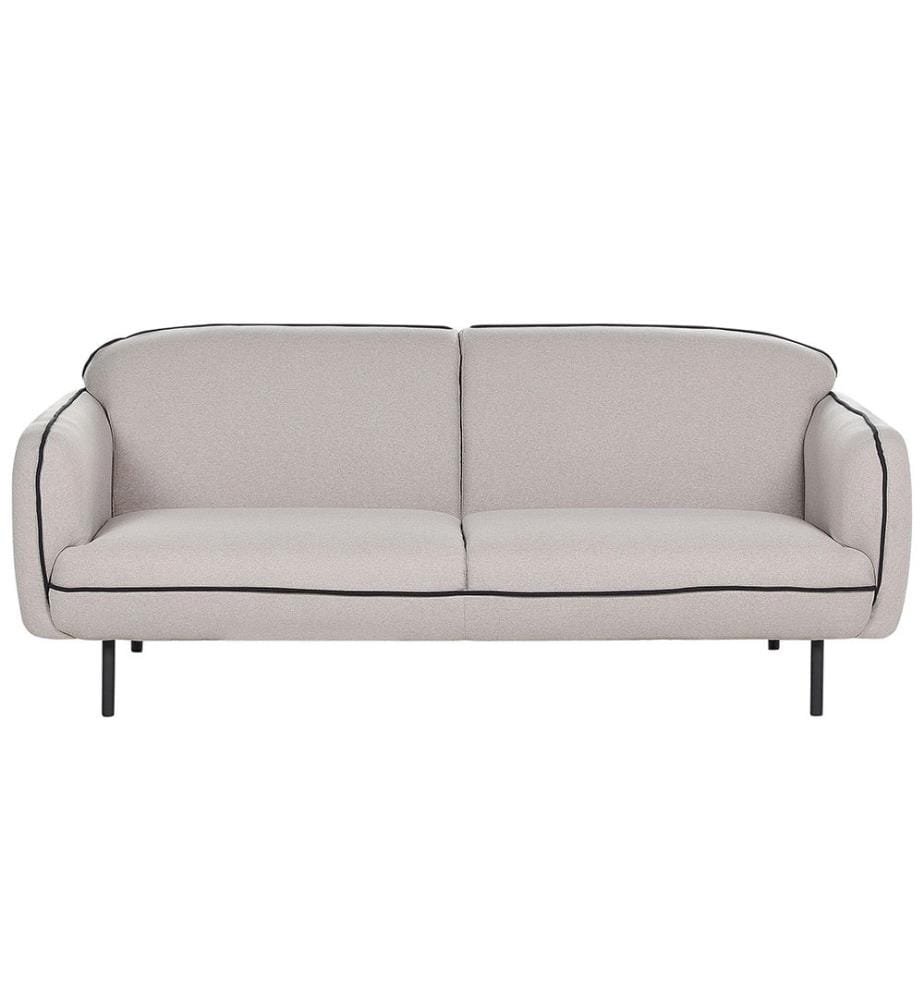 Sofa 3-Sitzer TONSBERG Stoff Hellgrau