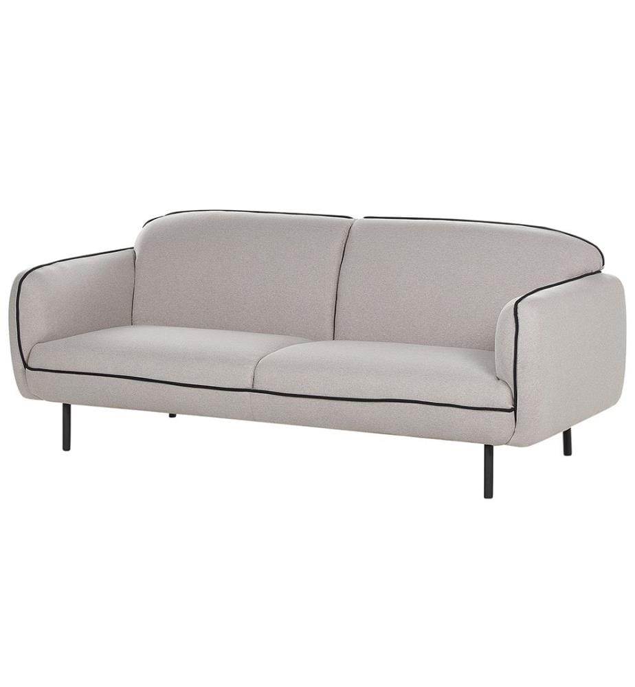 Sofa 3-Sitzer TONSBERG Stoff Hellgrau