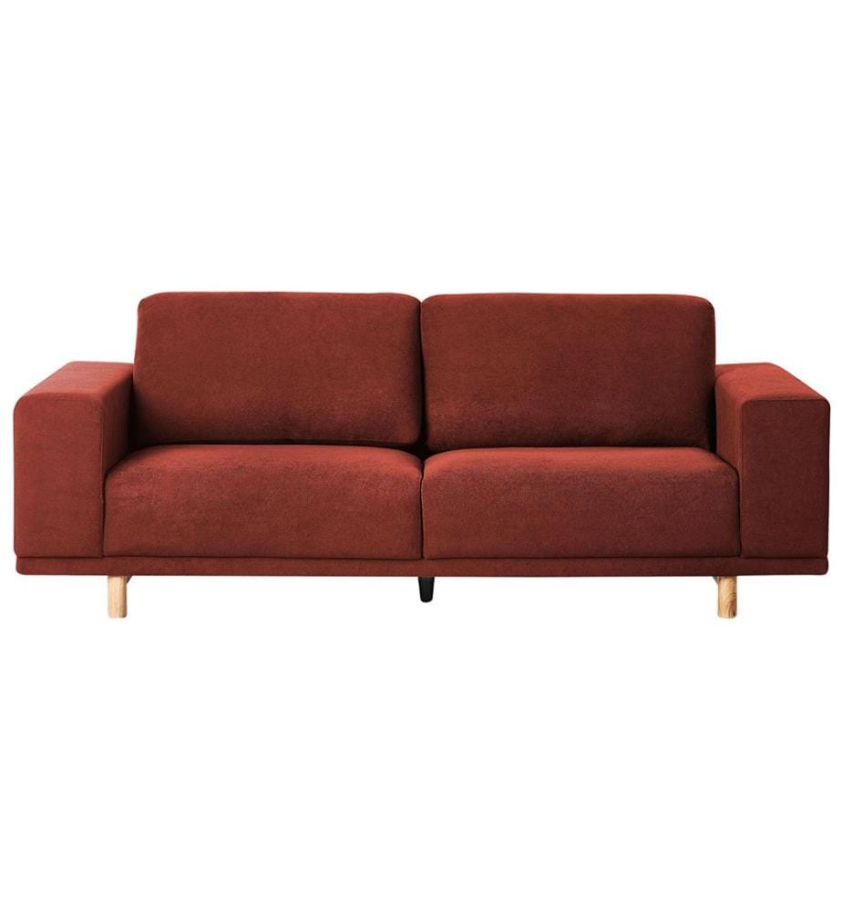 Sofa 3-Sitzer NIVALA Stoff Rot