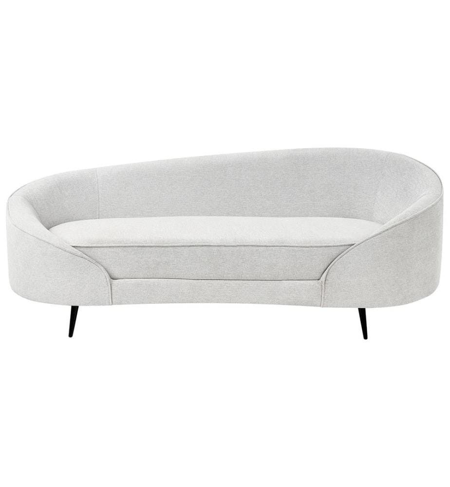 Sofa 2-Sitzer SAVAR Stoff Cremeweiss
