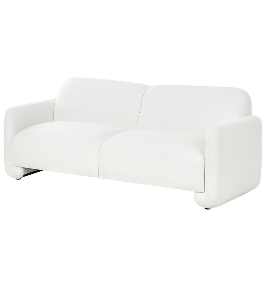 Sofa 3-Sitzer SALAND Stoff Weiss