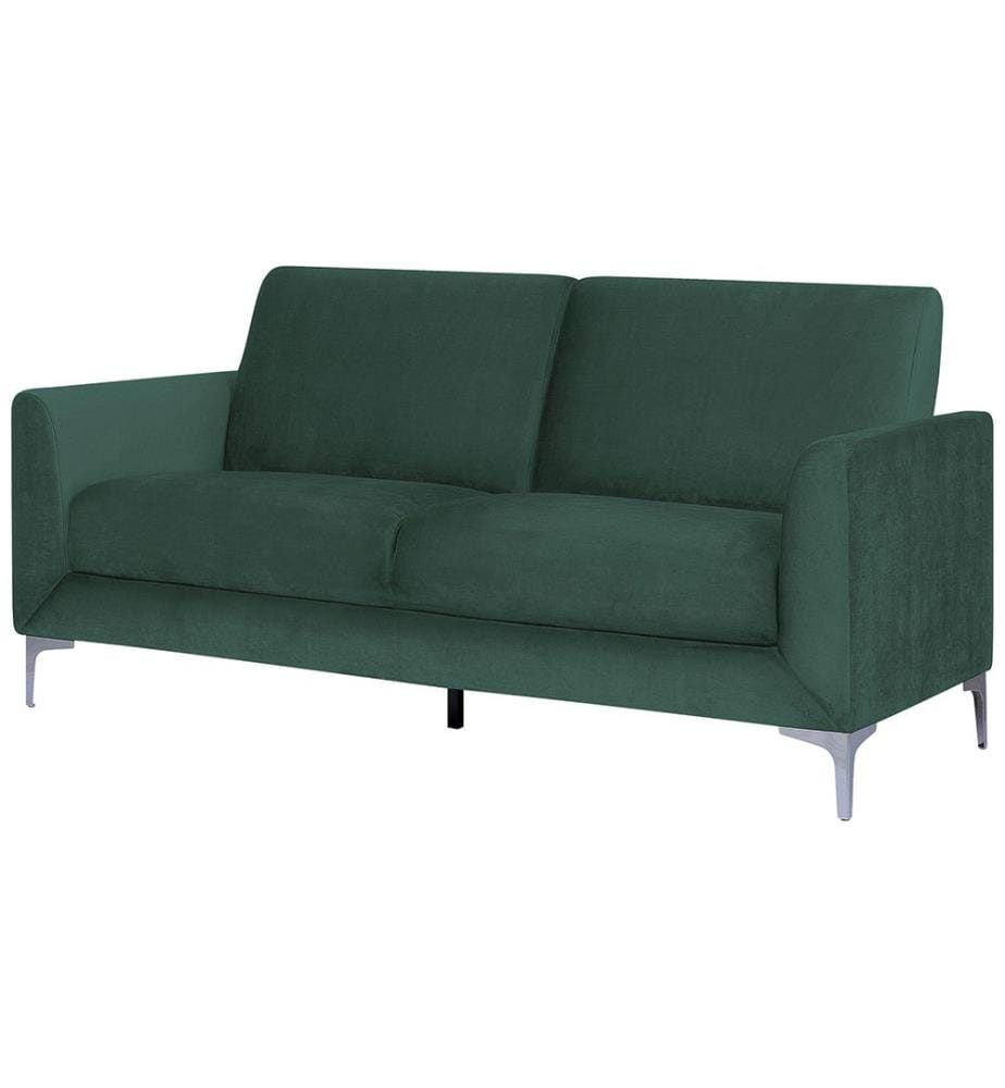 Sofa 3-Sitzer FENES Samtstoff Dunkelgrün