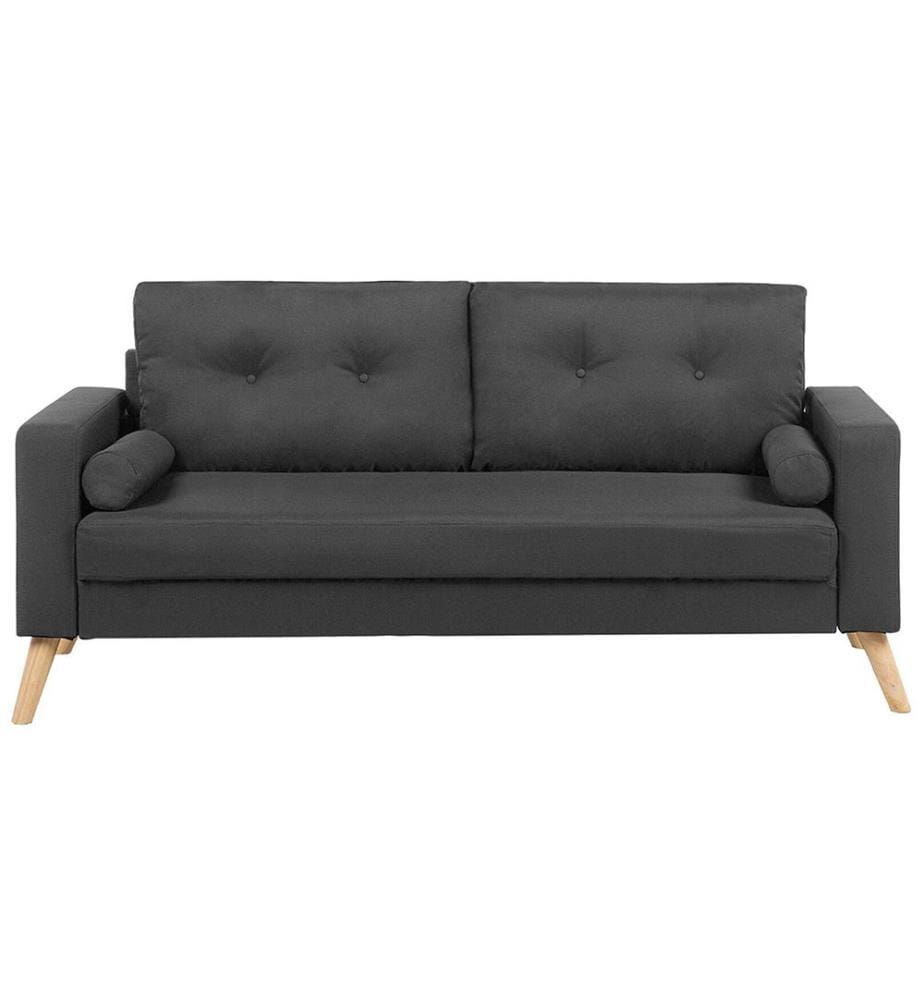 Sofa 2 Seater KALMAR Fabric Dark Grey