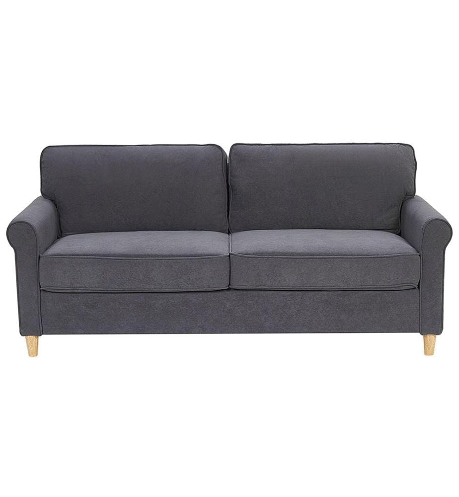 Sofa 3-Sitzer RONNEBY Samtstoff Dunkelgrau