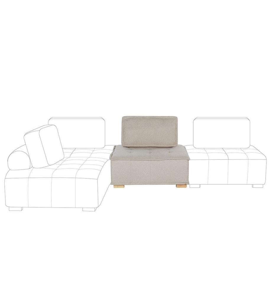 Sesselmodul TIBRO Stoff Hellbeige