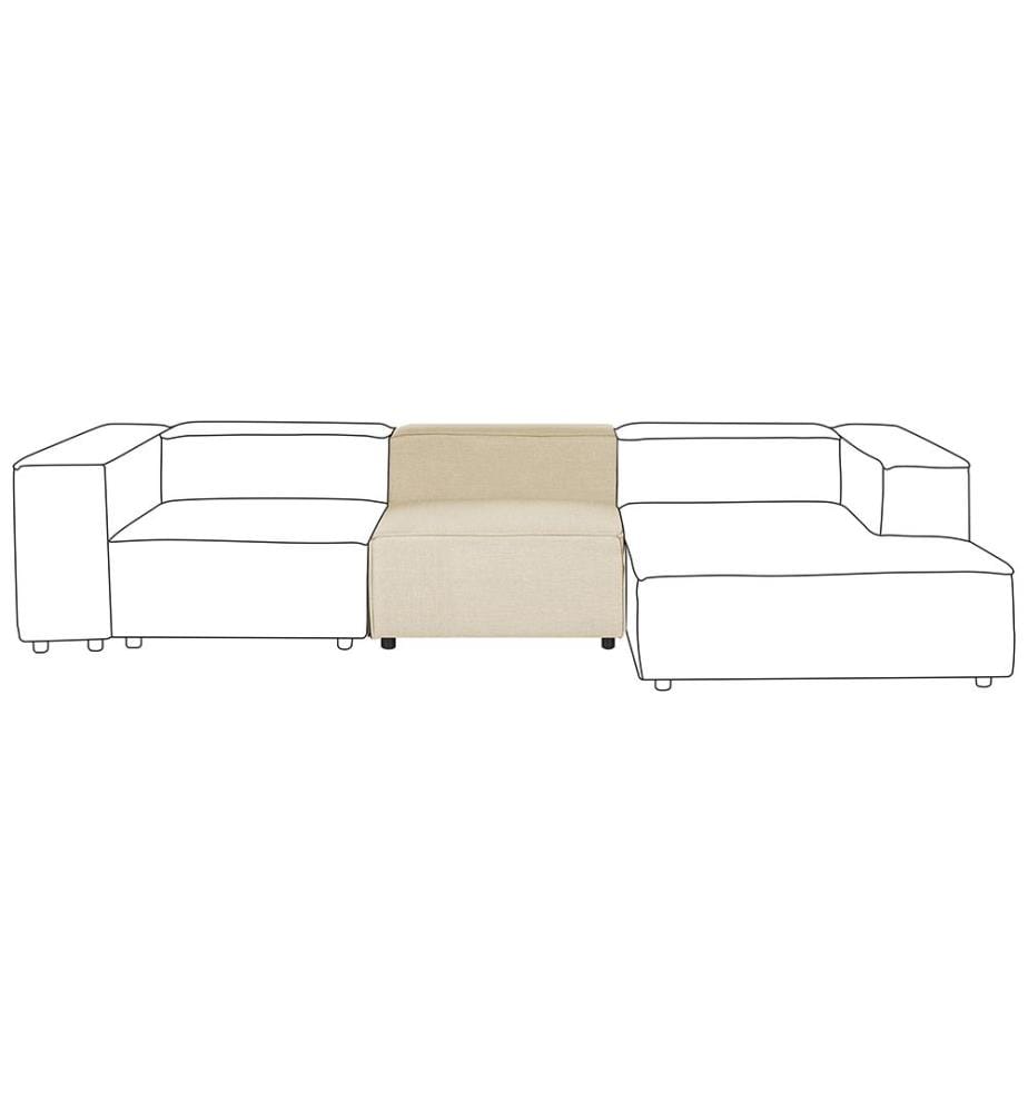 Sesselmodul APRICA Kunstleinen Beige