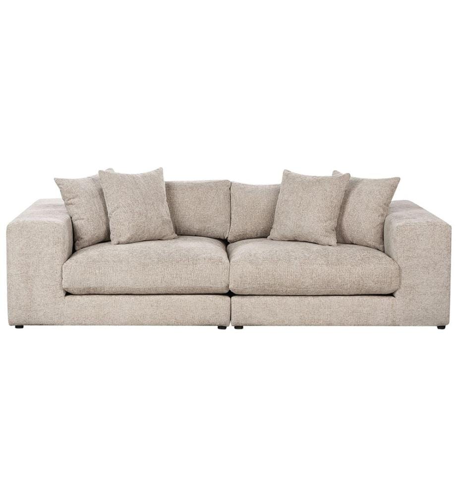 Sofa 3-Sitzer GLORVIKA II Stoff Taupe