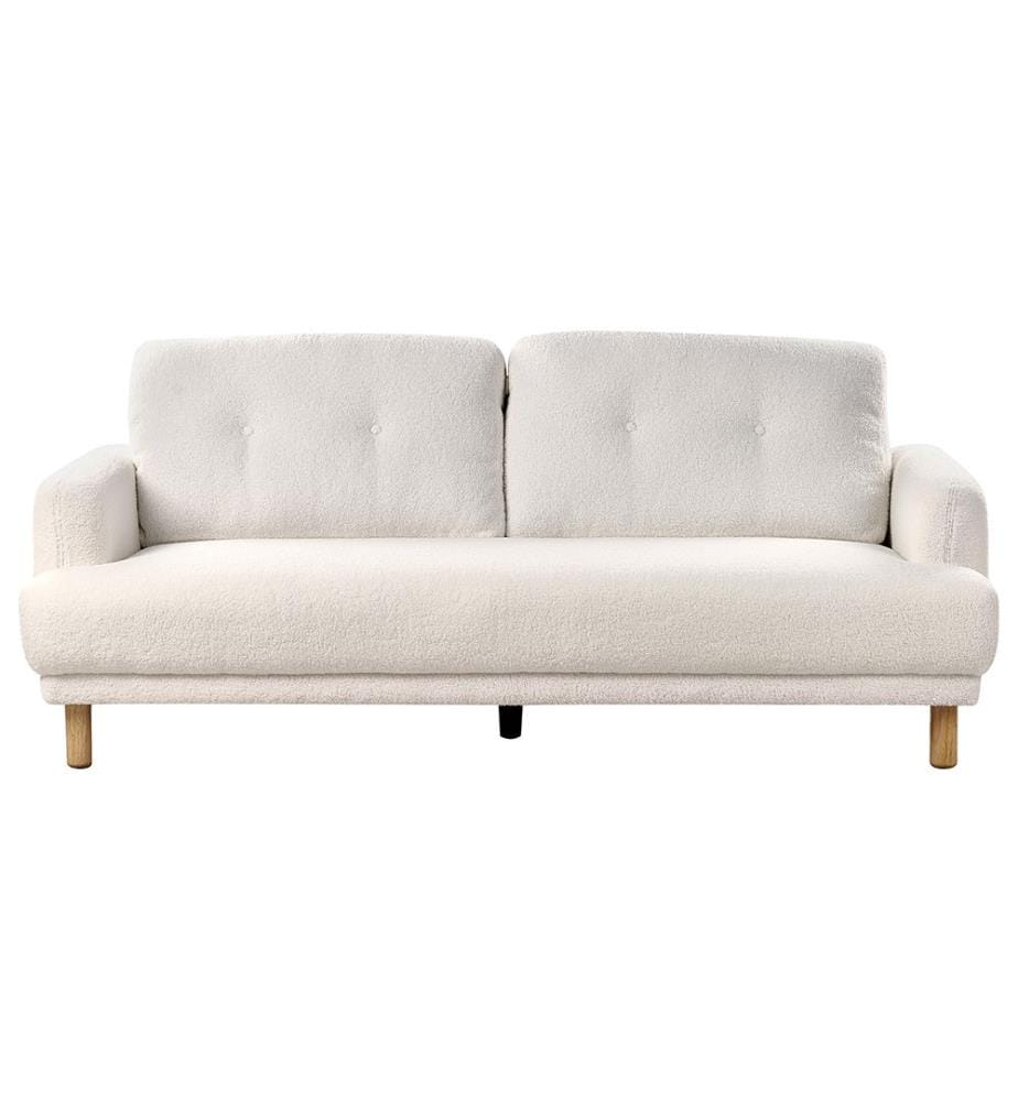 Sofa 3-Sitzer TUVE Bouclé Weiss
