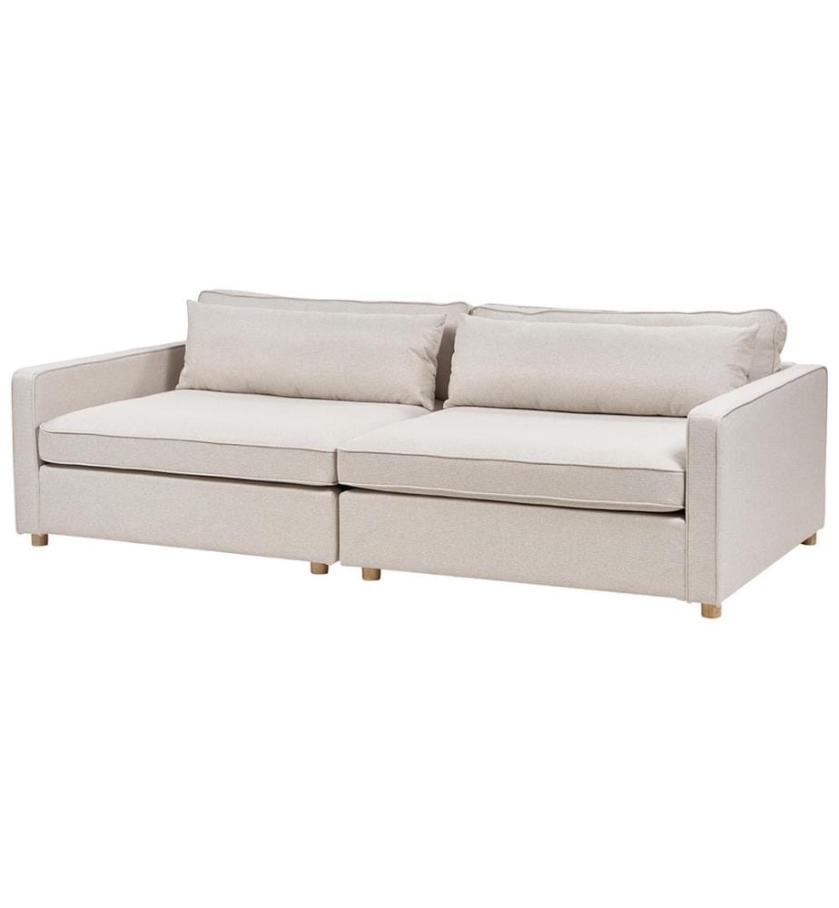 Sofa 3-Sitzer VINSTRA Stoff Beige