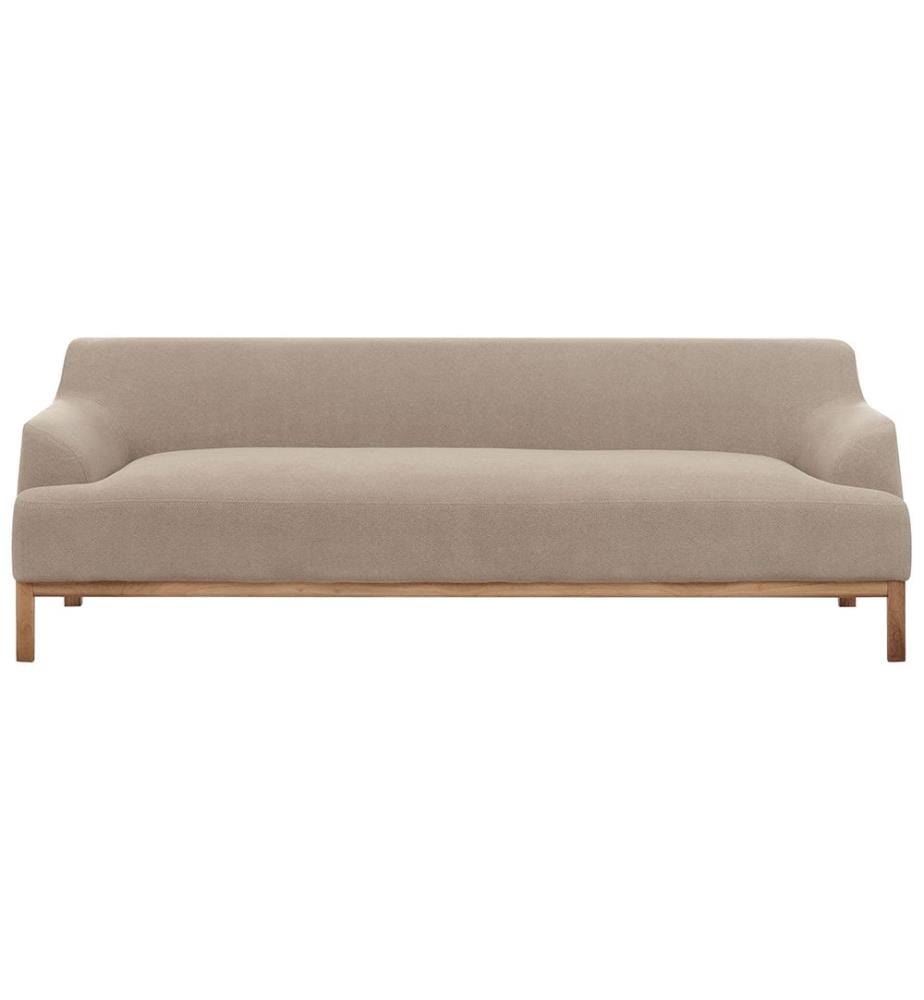 Sofa 3-Sitzer SOSJO Stoff Taupe