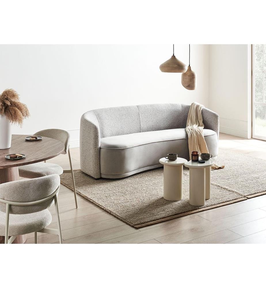 Sofa 3-Sitzer ROSET Stoff Grau