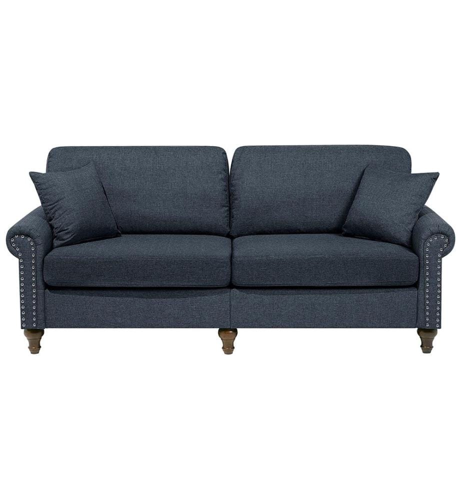 Sofa 3-Sitzer OTRA Stoff Dunkelgrau