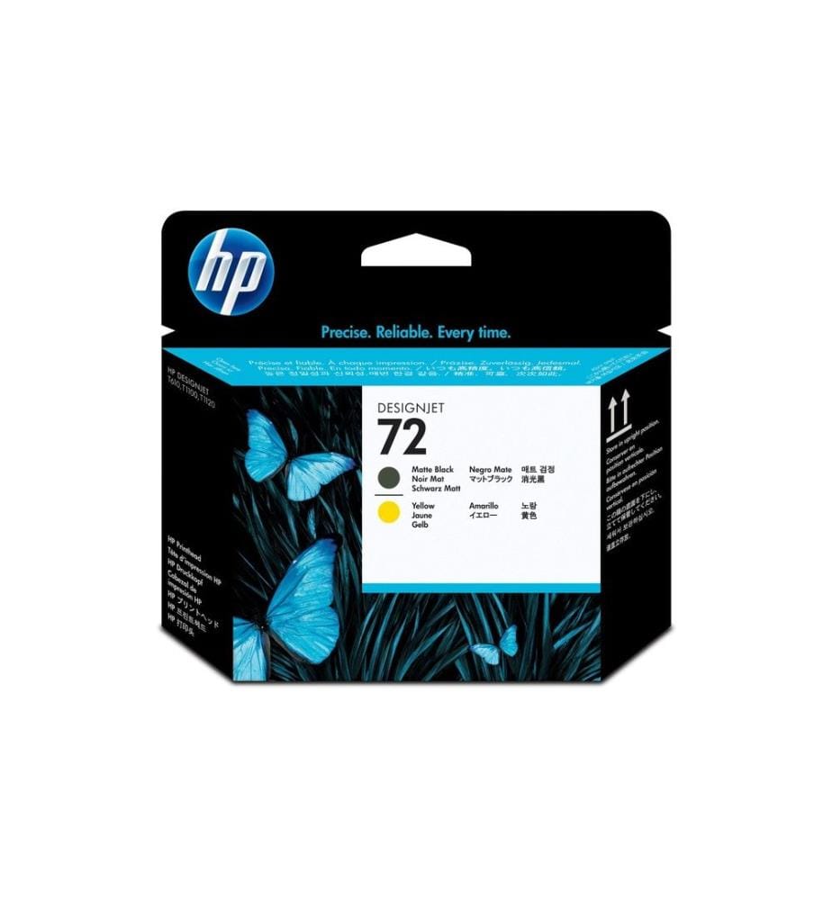 HP - Tête d'impression Nr. 72 (C9384A) Matte Black/Yellow