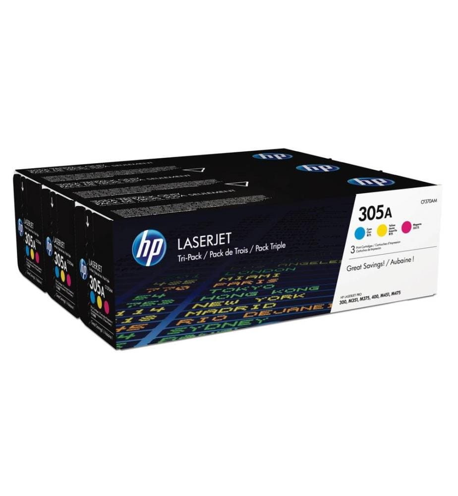 HP - Toner Nr. 305A (CF370AM) Cyan/Magenta/Yellow