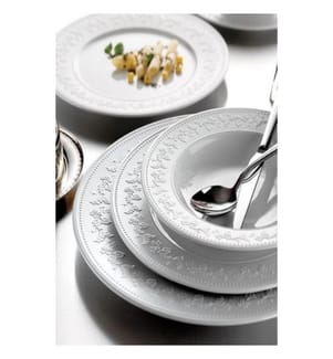 Table service - 24 pieces - white - porcelain