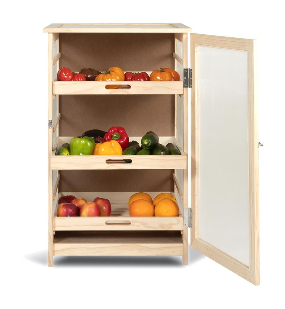 Gemüseschrank aus Holz