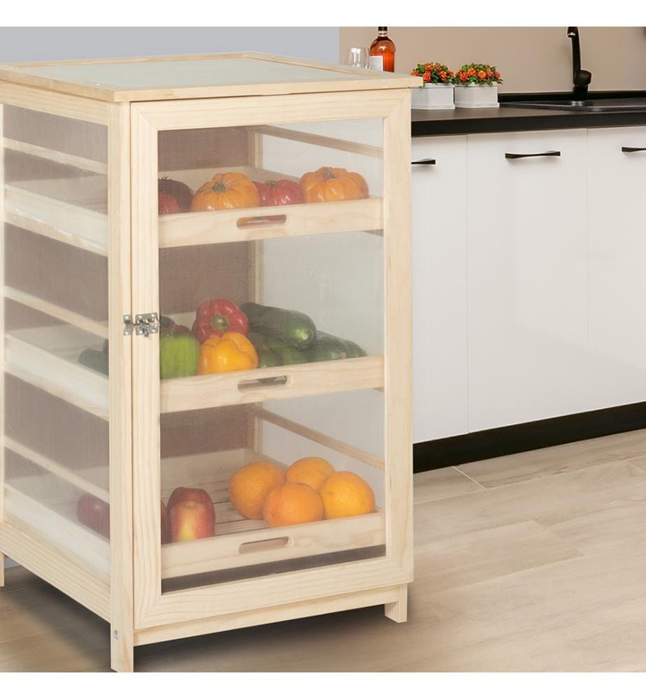 Gemüseschrank aus Holz