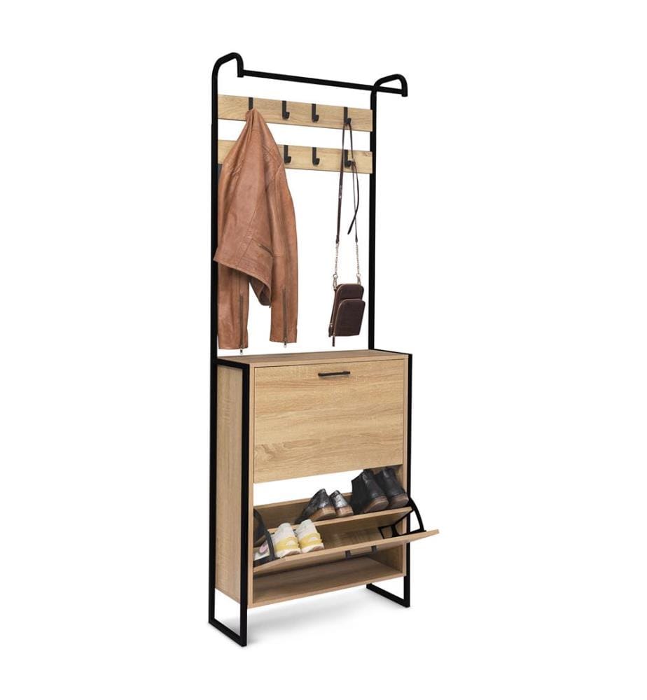 Alan Guardaroba d'Ingresso 63,5 x 23,5 x 180 cm - Marrone