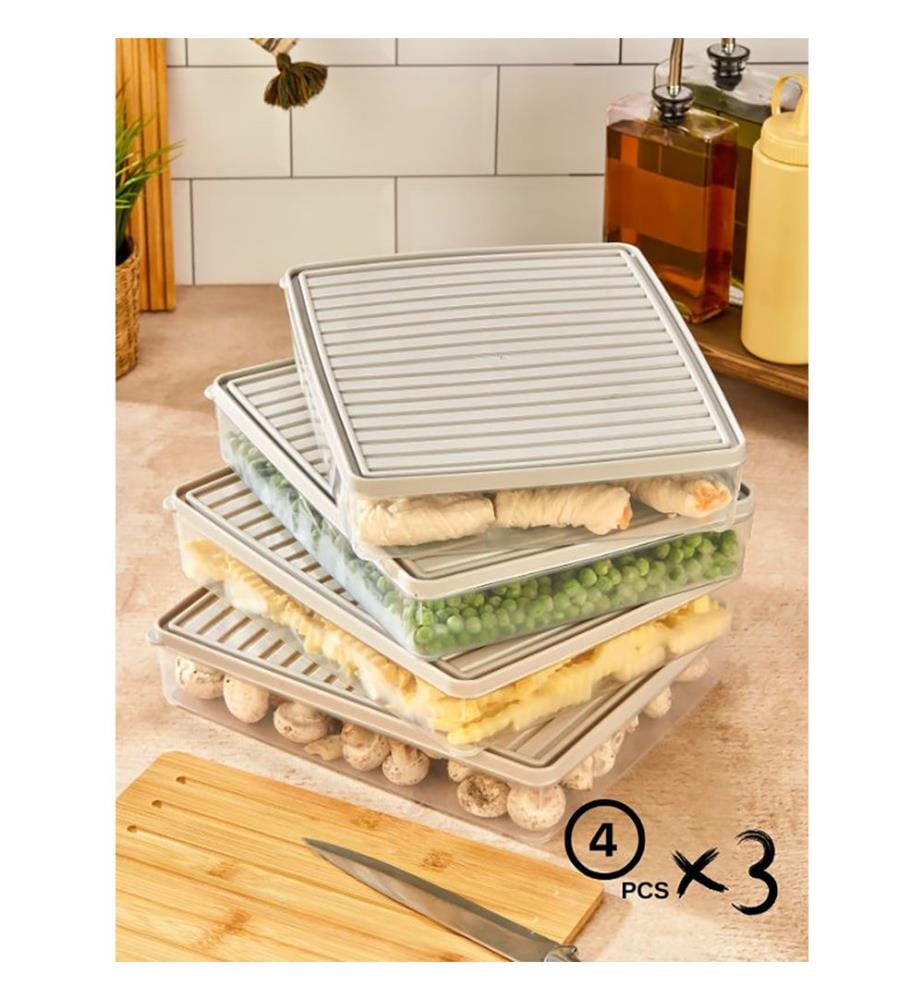 Storage Box Set (12 Pieces) - Cream