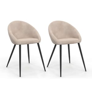 Lot de 2 Chaises Dory - Taupe