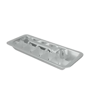 Bac à Glaçons Rétro Aluminium pour 18 Glaçons 4.6 x 12 x 35 cm