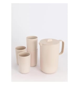 Eco Outdoor - Set di brocche e tazze - 5 pezzi. - Sabbia