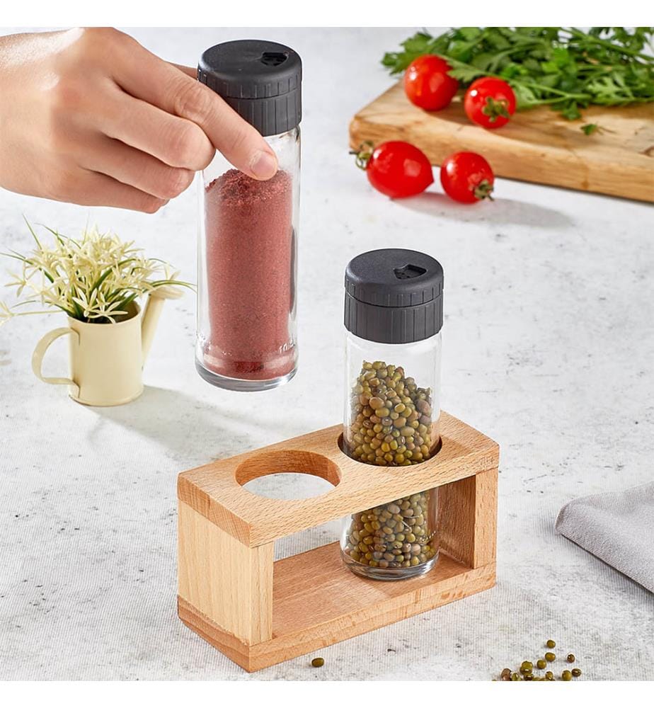 Set de pots à épices (3 pièces) - Naturel
