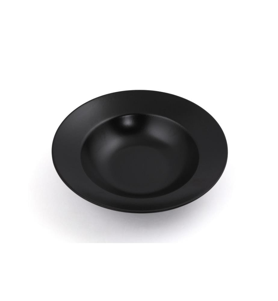 Assiette de service, noir, grès céramique, n'absorbe pas l'eau