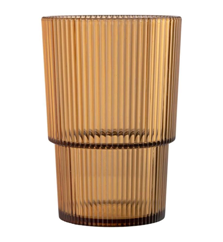 Satz von 12 Unico Glas Ps 420ml Sh Chocolate 3 zufällige Farben
