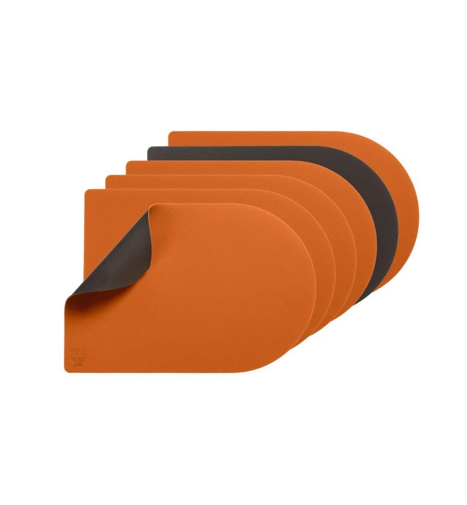 Set de Sets de Table Arcus 6 Pièces - Orange et Marron