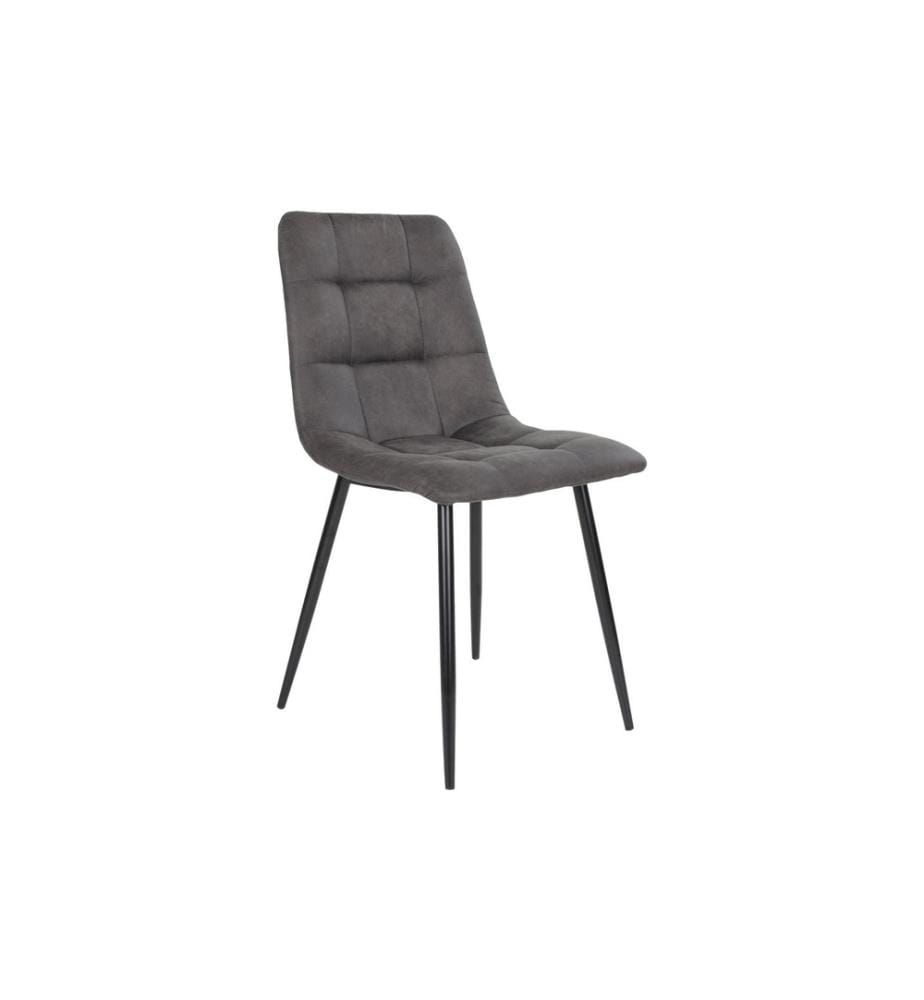 House Nordic - Stuhl Middelfart 2 Stück, 86 x 55 cm, Dunkelgrau/Schwarz