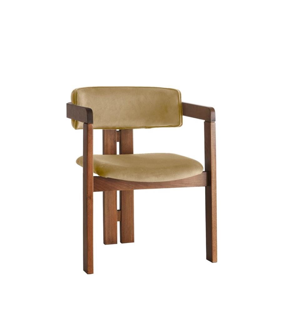 Stuhl, Walnuss, Hell Taupe, Gestell: Holz