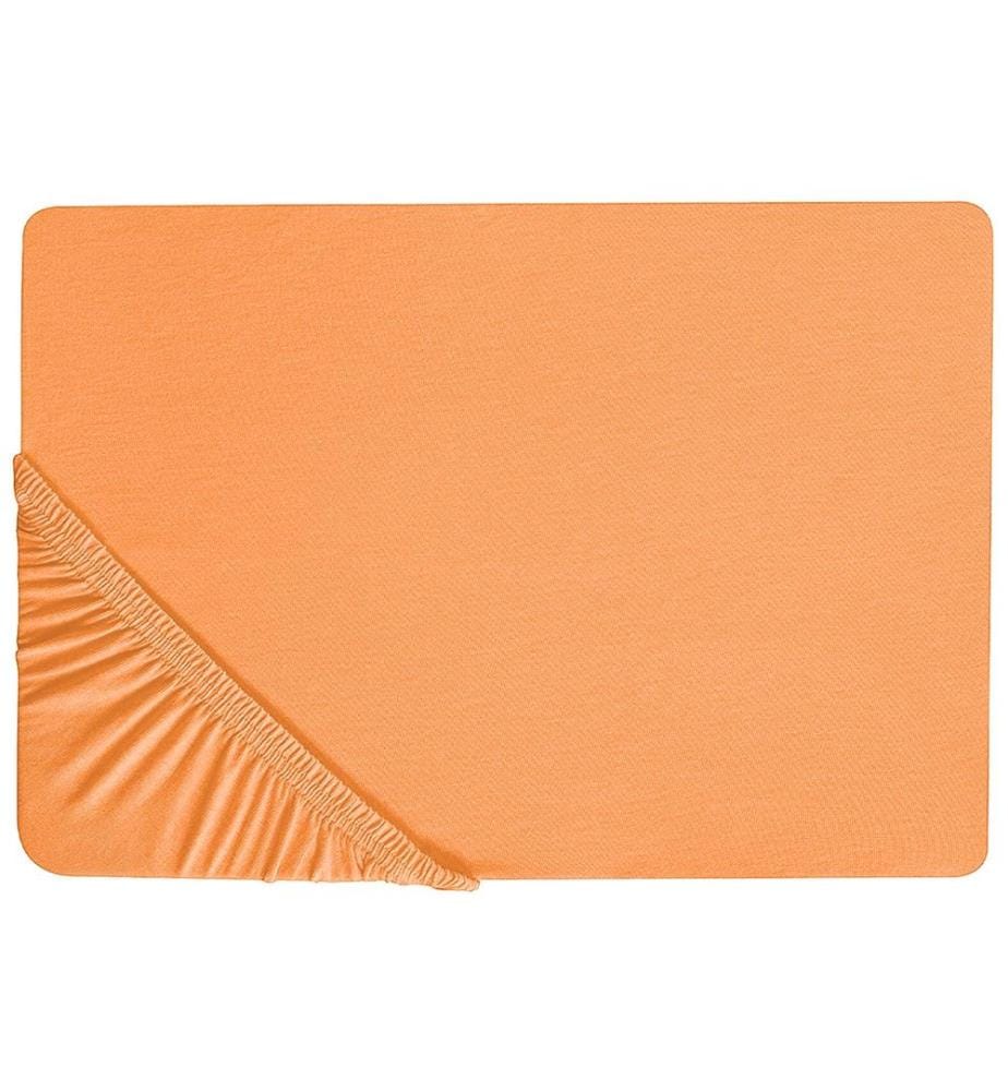 Drap housse JANBU Coton 160 x 200 cm Orange