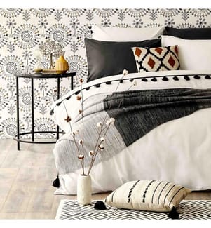 Single comforter cover Tanora 135x200 cm - White