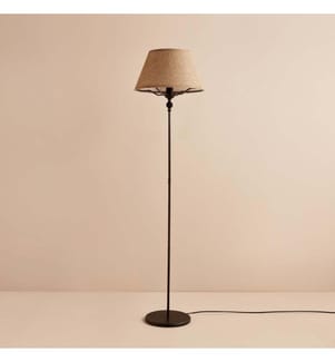 Lampada da terra - Beige e nero