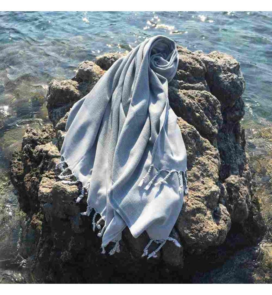 Fouta, Serviette de plage, , Gris, Coton