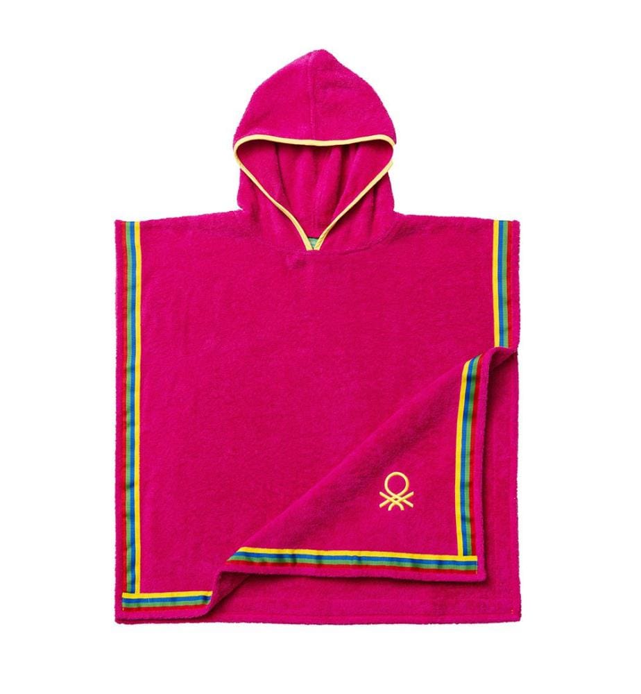 Peignoir poncho garçon 7-14 ans - Rose
