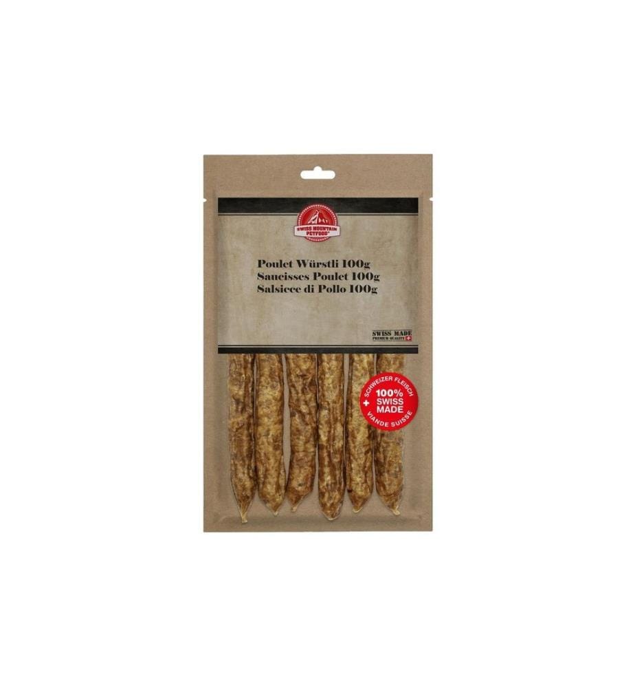 SWISS MOUNTAIN PETFOOD - Kauartikel Poulet Würstli, 100 g