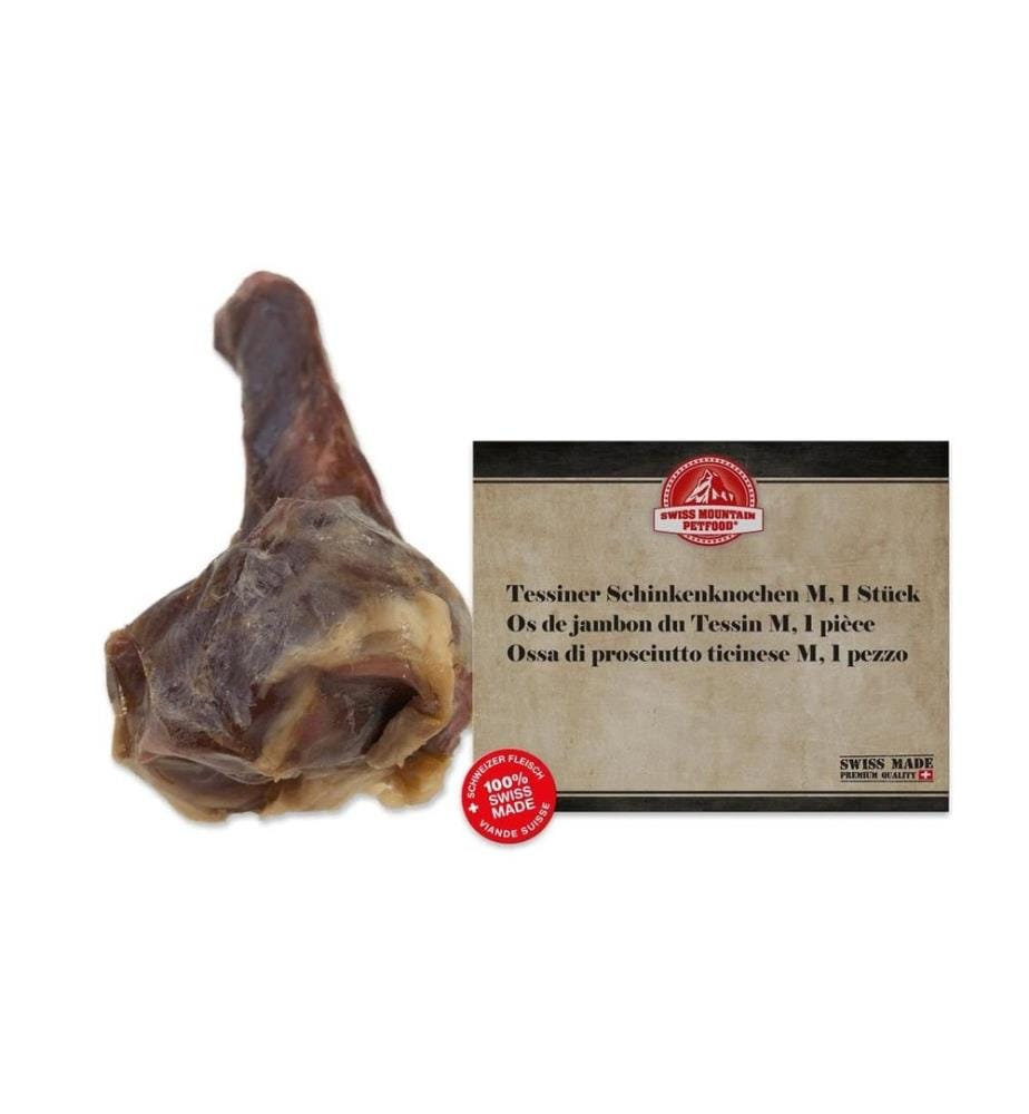 SWISS MOUNTAIN PETFOOD - Os de jambon du Tessin M, 200 - 280 g