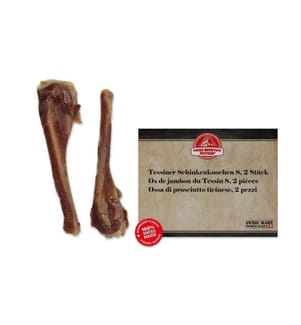 SWISS MOUNTAIN PETFOOD - Tessiner Schinkenknochen S, 2 Stk. à 40 - 60 g