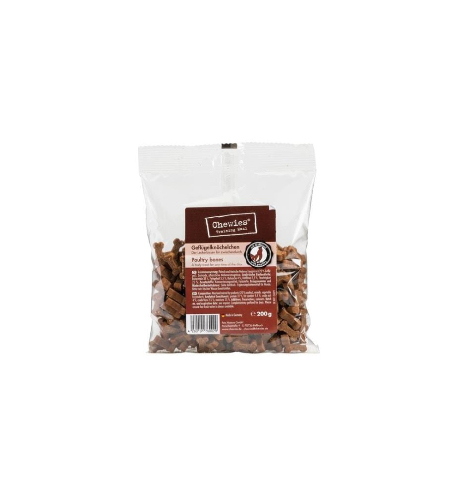 CHEWIES - Leckerli Training Maxi Geflügelknöchelchen, 200 g