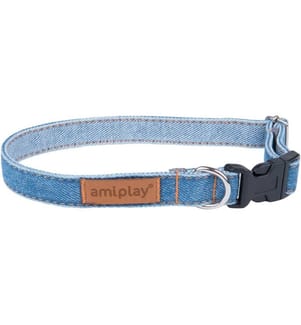 AMIPLAY - Halsband Denim, Hellblau