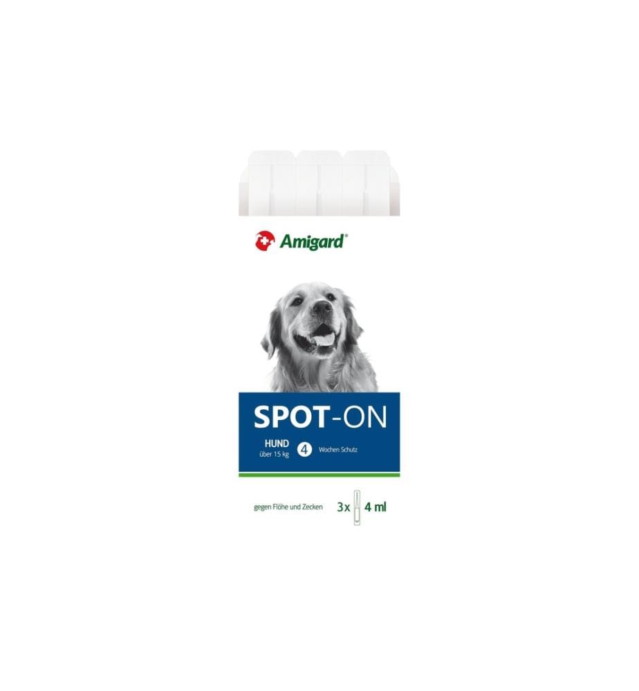 AMIGARD - Gouttes anti-parasite Spot-on chien, 3 x 4 ml