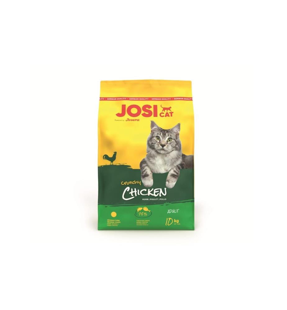 Josi Cat & Dog by Josera - Alimentation sèche JosiCat Crunchy Chicken, Adulte, 10 kg